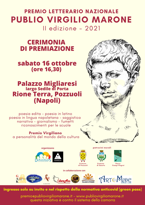 Pozzuoli:  Sabato 16 ottobre al Rione Terra la 2a edizione del Premio “Publio Virgilio Marone”