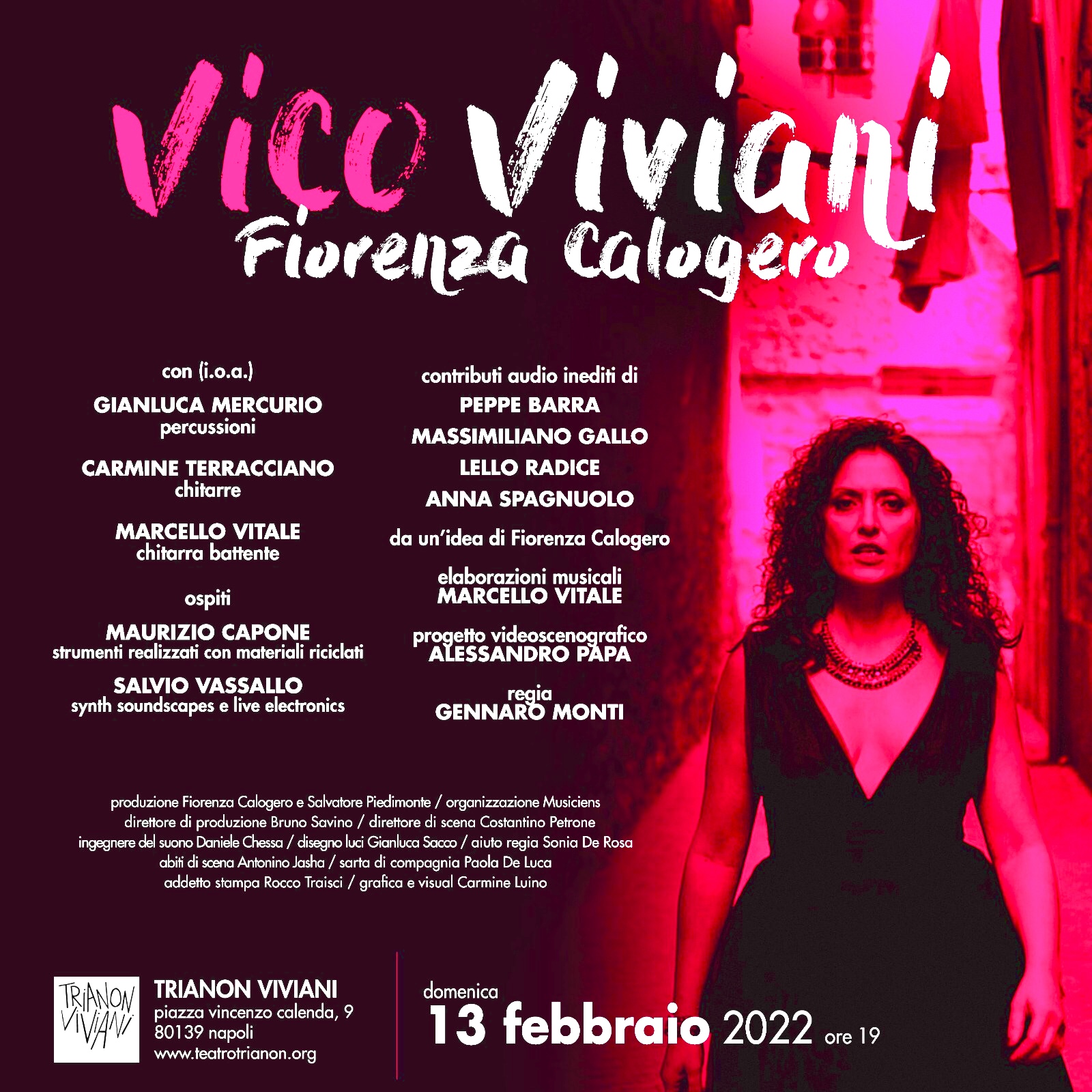 “Vico Viviani”: Fiorenza Calogero al Trianon